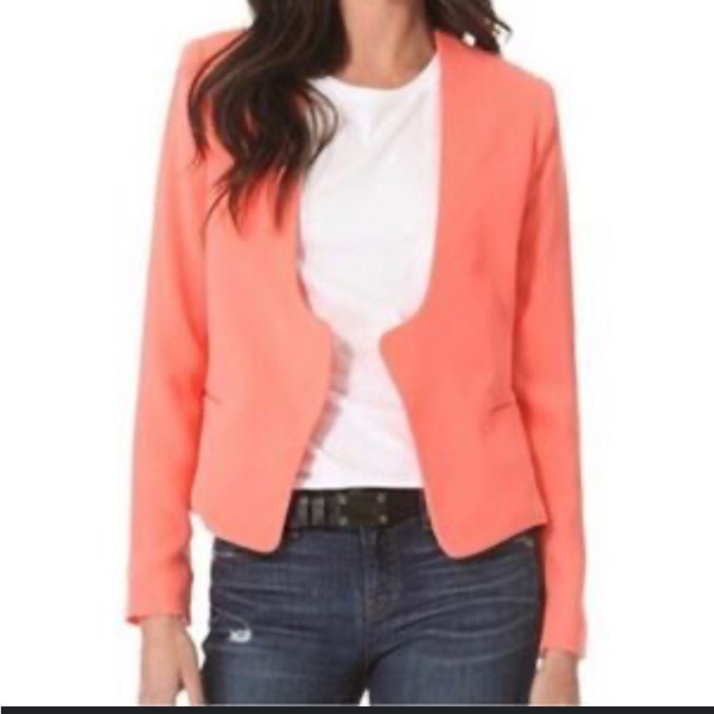 Diane Von Furstenberg Vibrant Coral Blazer